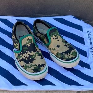CustomVans shoes camo style size 2